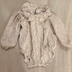 Zara 9-12 month Floral Bodysuit